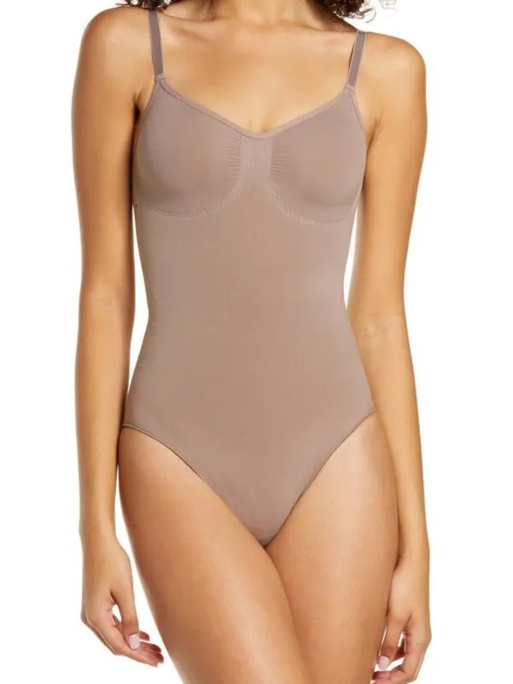 SKIMS Umber Sculpting Thong Bodysuit